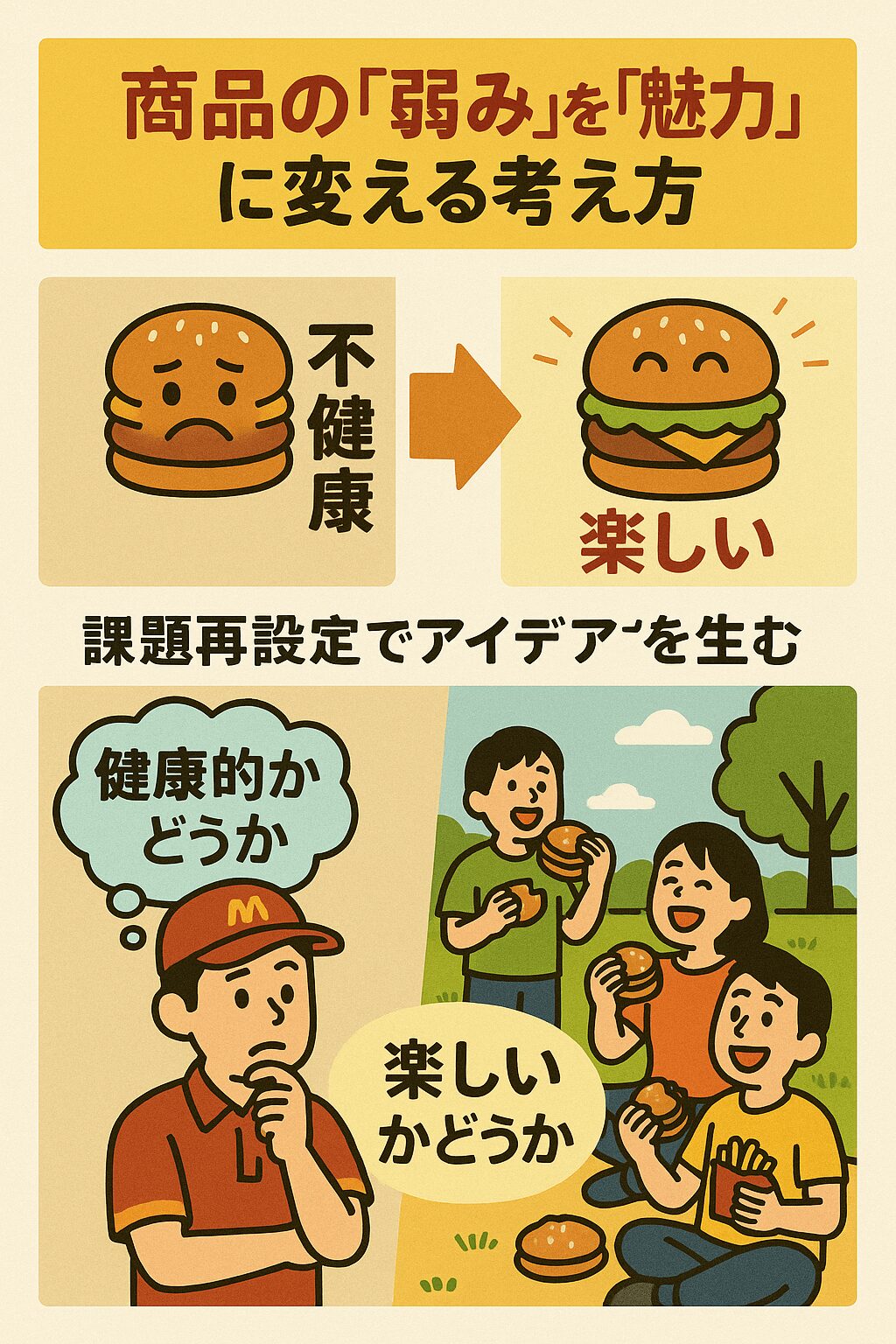 商品の「弱み」を「魅力」に変える考え方