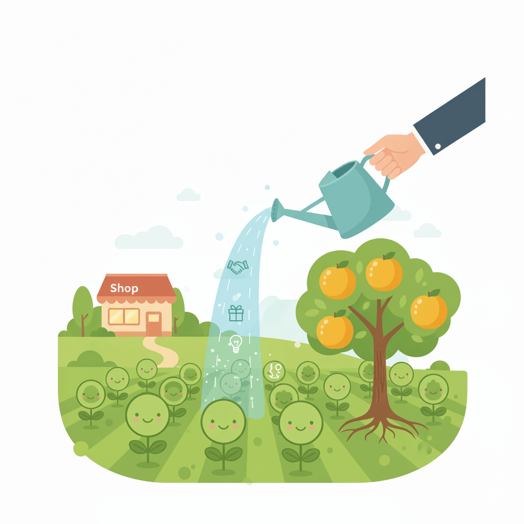 DMは「畑」を育てる「水やり」